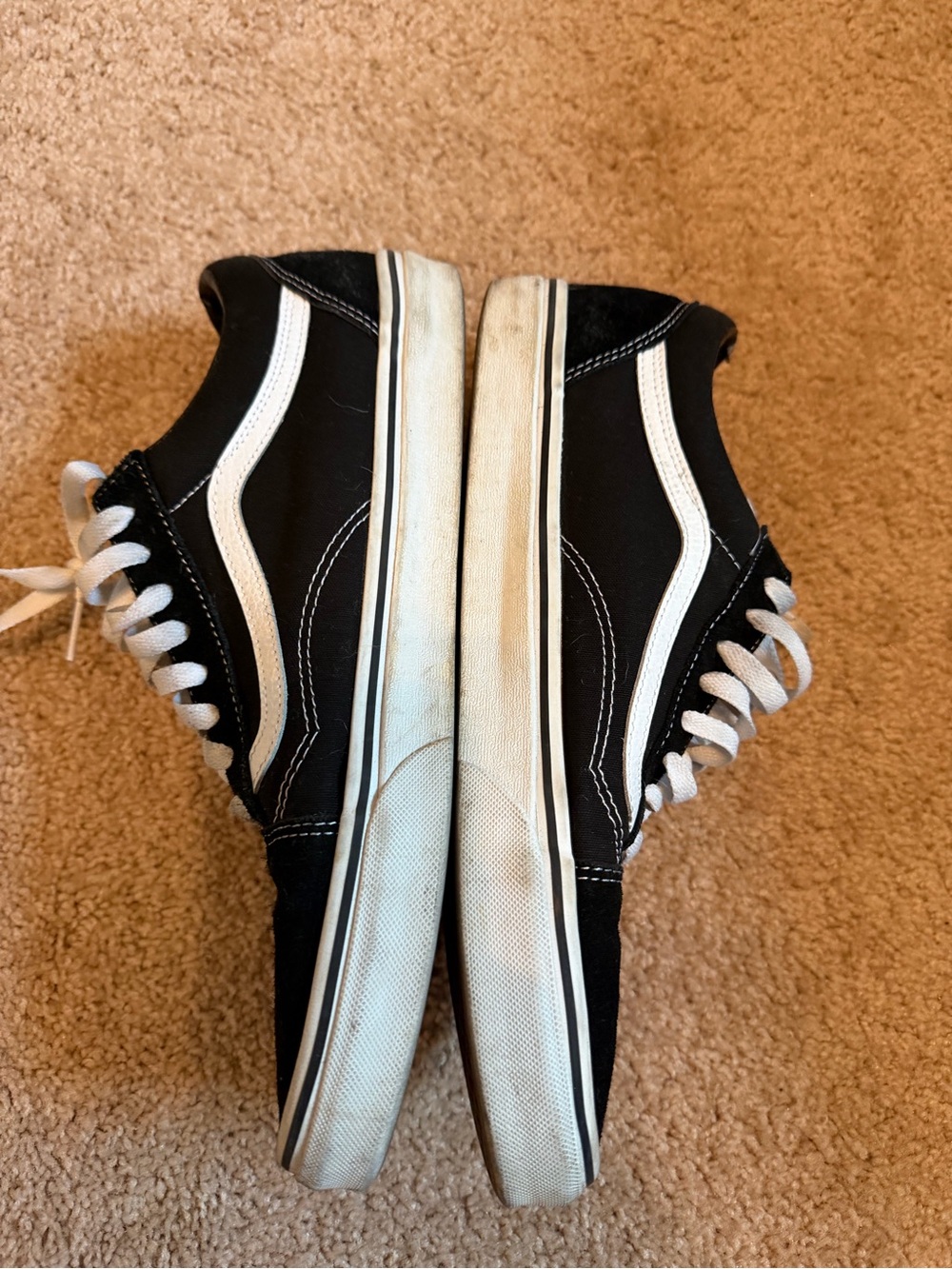 Vans Black & White Low-Top Skate Sneakers - Picture 2 of 5